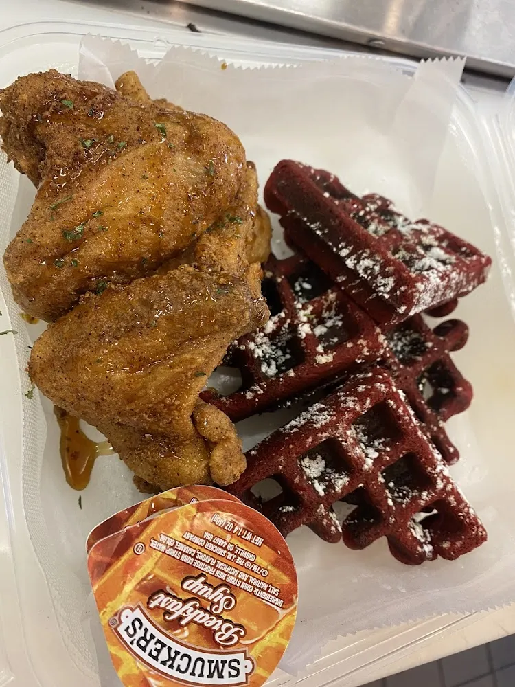 Chicken and Waffle Red Velvet