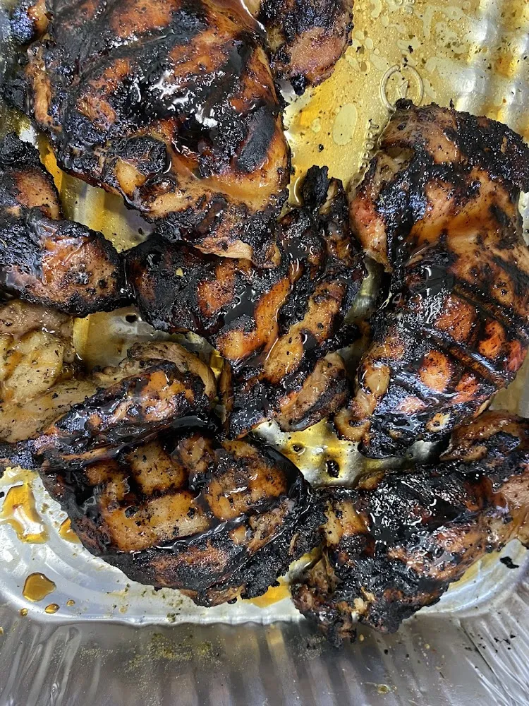Hawaiian Glazed Grilled Chicken Thighs