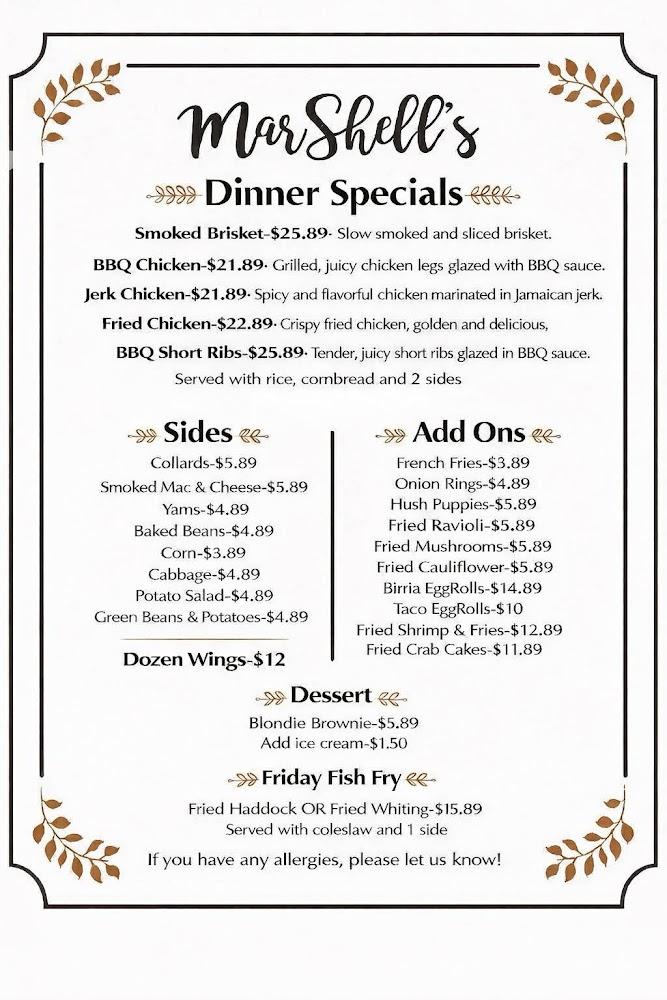 MarShell's Menu image 2