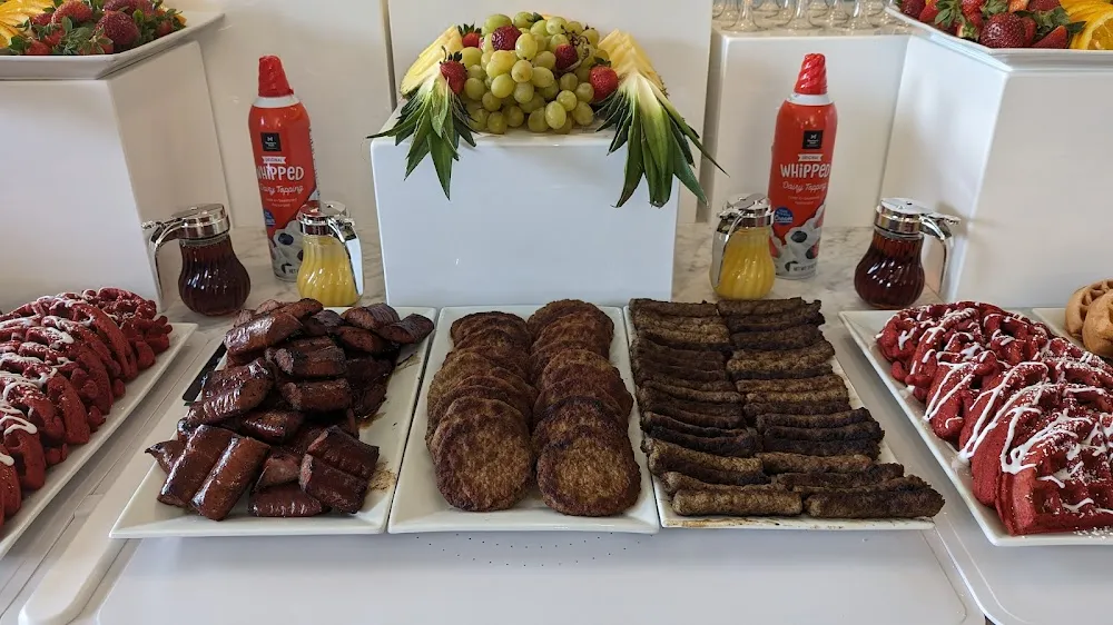 Private Brunch Hot Beef Smoked Sausage Turkey Sausage Patties and Turkey Sausage Links
