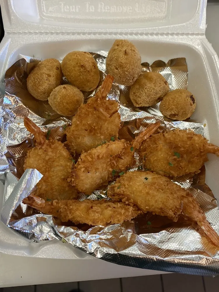 Shrimp and Hush Puppies